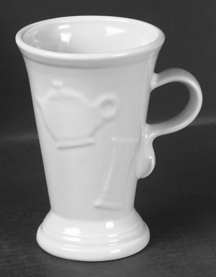 Fiesta Diner Scarlet Pedestal Mug by Homer Laughlin -1