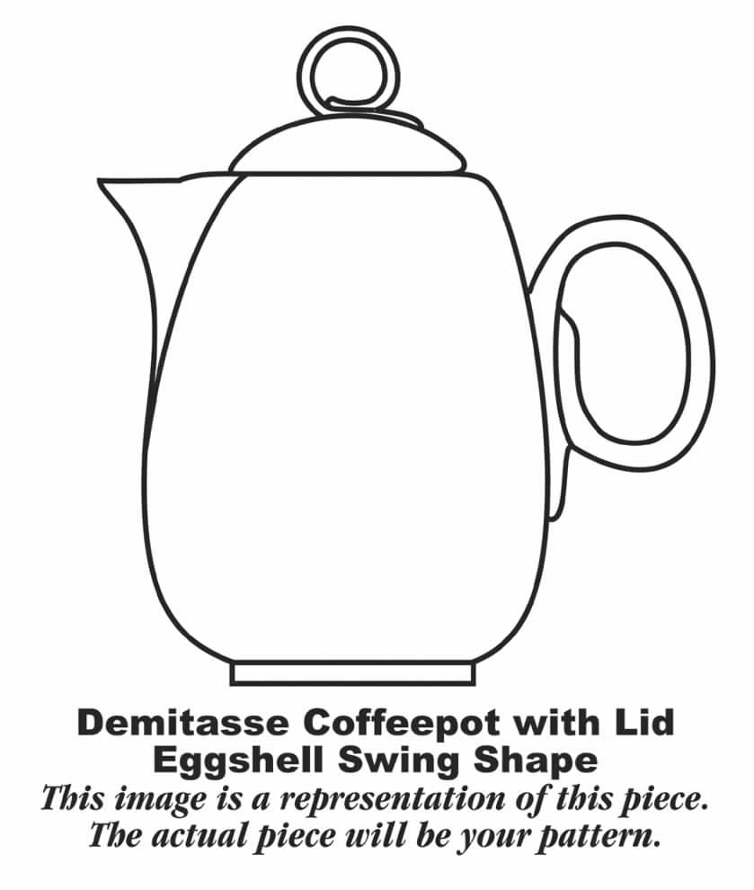 Organdy Green Individual Coffee Pot & Lid by Homer Laughlin -1
