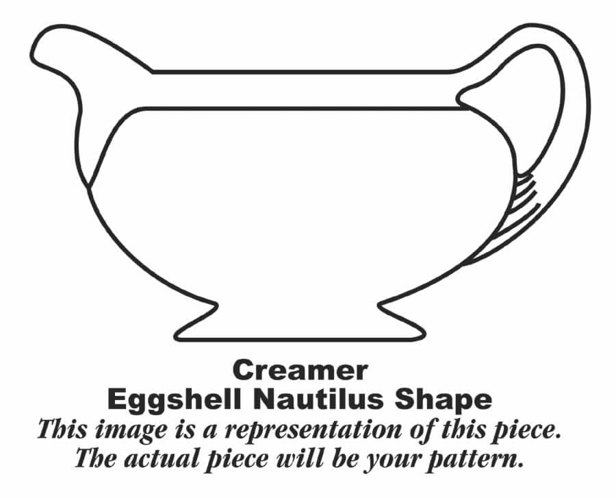 Heather Rose (Eggshell Nautilus) Creamer by Homer Laughlin -1