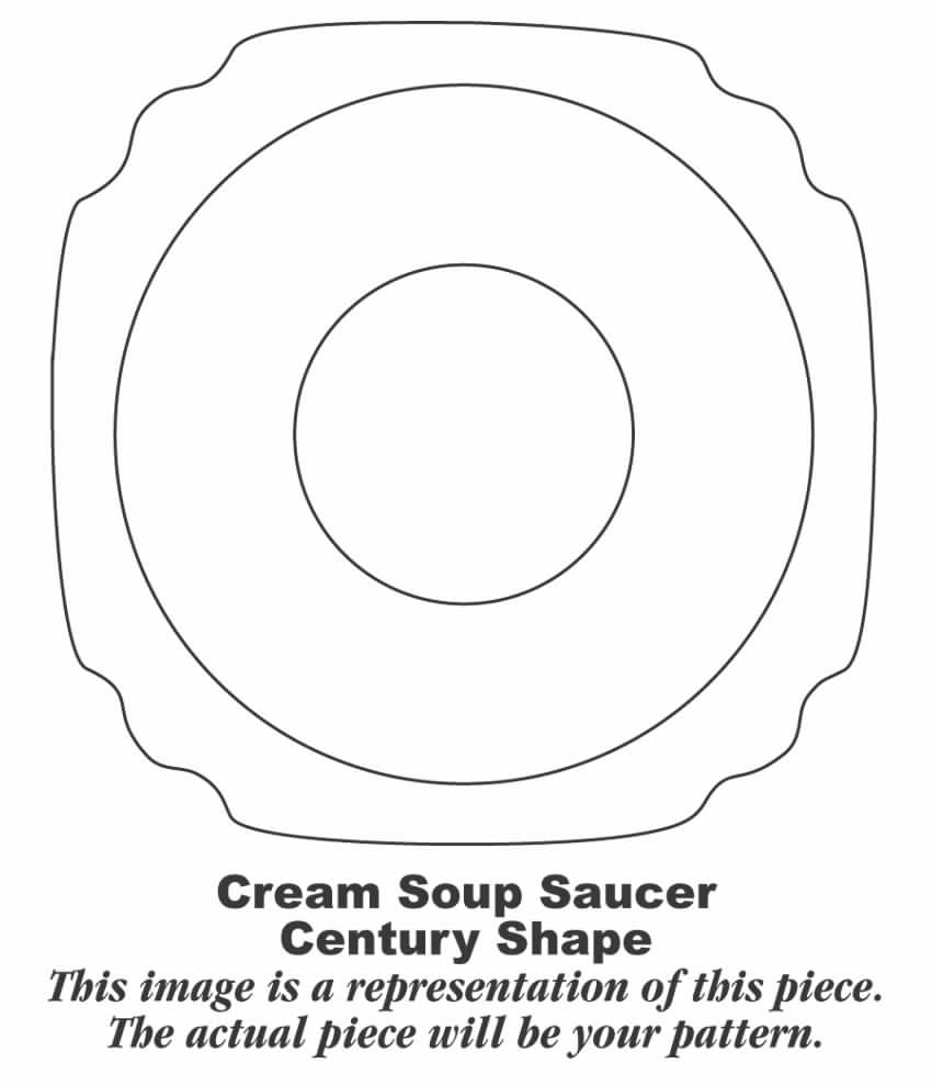 Briar Rose Saucer for Cream Soup Bowl by Homer Laughlin -1