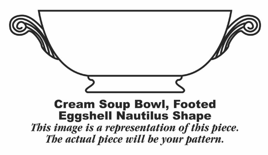 Lady Stratford Footed Cream Soup Bowl by Homer Laughlin -1
