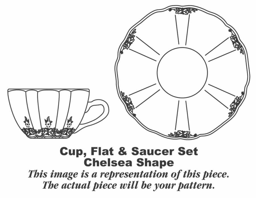 CH31 Flat Cup & Saucer Set by Homer Laughlin -1
