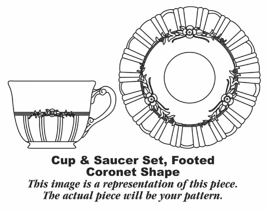 CO118 Footed Cup & Saucer Set by Homer Laughlin -1