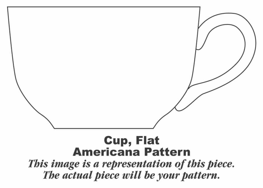 Currier & Ives Red Flat Cup by Homer Laughlin -1