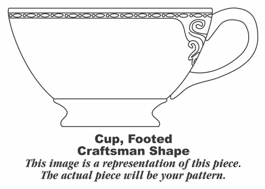 Gobelin Footed Cup by Homer Laughlin -1