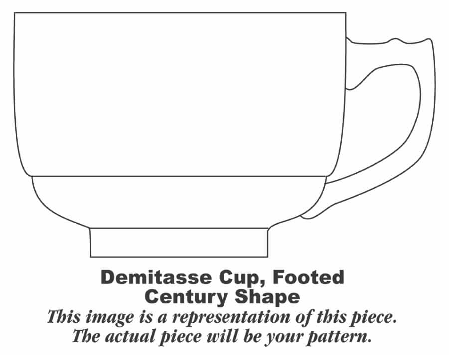 Briar Rose Footed Demitasse Cup by Homer Laughlin -1