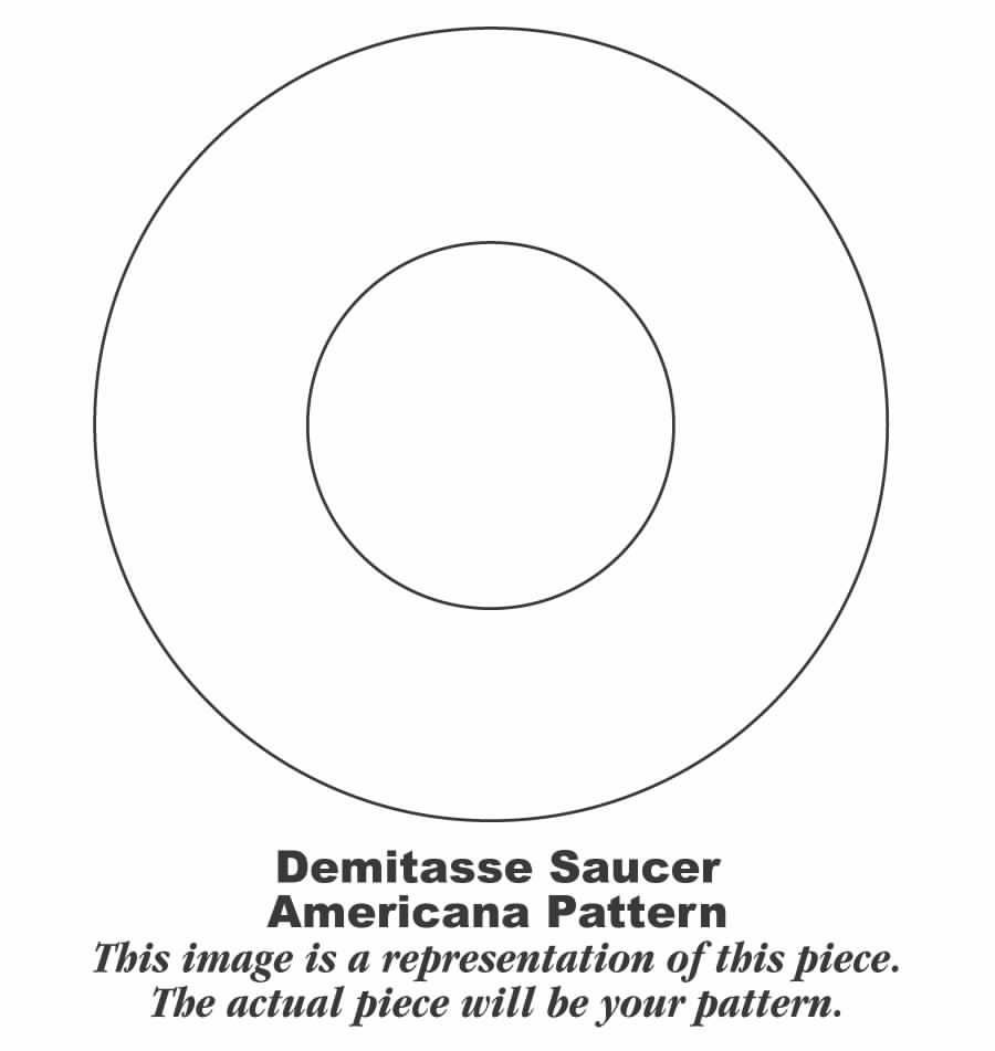 Currier & Ives Red Saucer for Demitasse Cup by Homer Laughlin -1