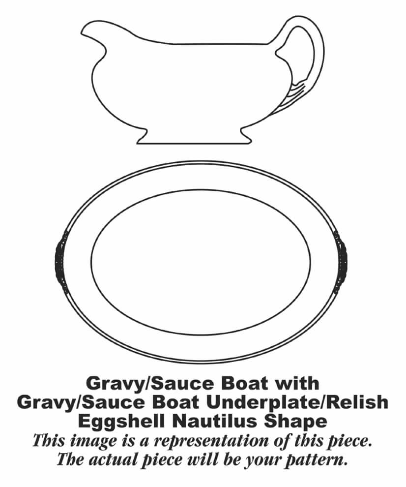 N1586 Gravy Boat & Underplate by Homer Laughlin -1