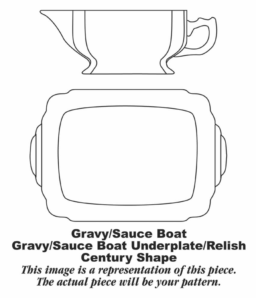 Conchita Gravy Boat & Underplate/Relish by Homer Laughlin -1