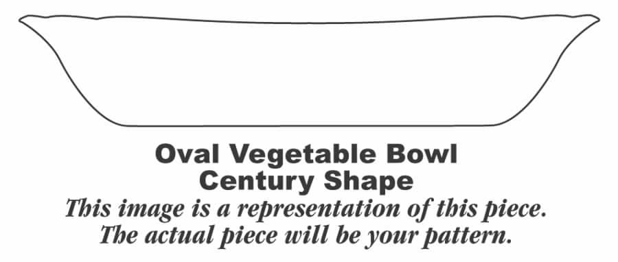 English Garden 10" Oval Vegetable Bowl by Homer Laughlin -1