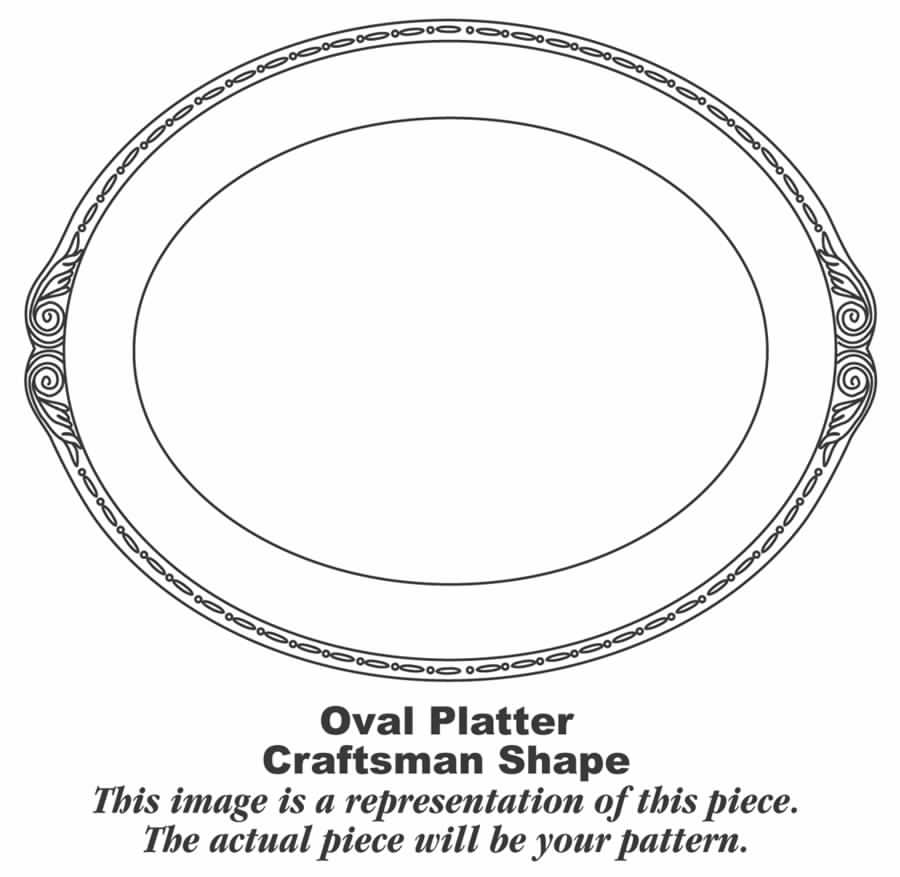G168 11" Oval Serving Platter by Homer Laughlin -1