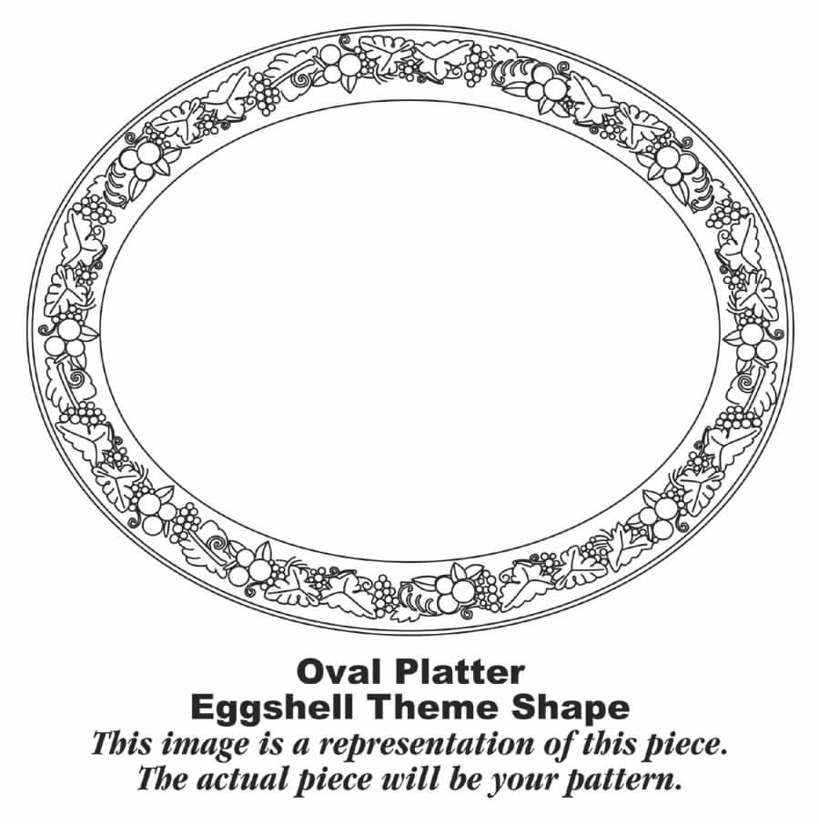 TH1 15" Oval Serving Platter by Homer Laughlin -1