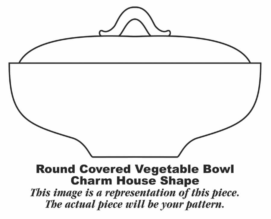 Highland Plaid (Green Brown) Round Covered Vegetable by Homer Laughlin -1