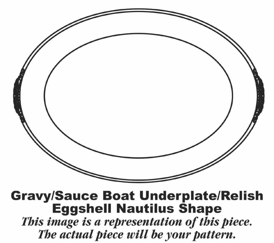 Heather Rose (Eggshell Nautilus) Relish/Gravy Underplate by Homer Laughlin -1