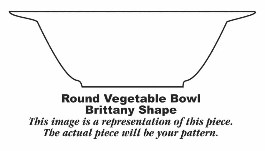 Lady Alice 9" Round Vegetable Bowl by Homer Laughlin -1