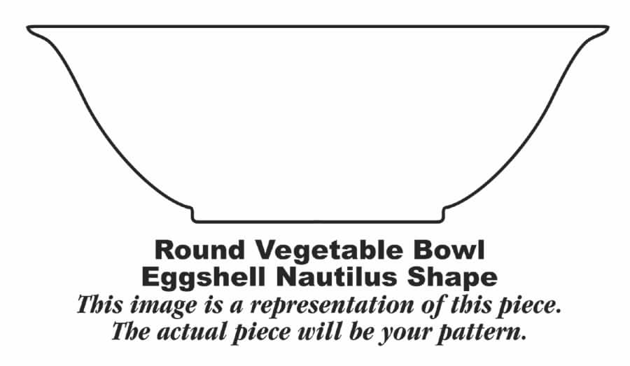 Heather Rose (Eggshell Nautilus) 9" Round Vegetable Bowl by Homer Laughlin -1