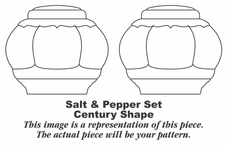 Briar Rose Salt & Pepper Set by Homer Laughlin -1