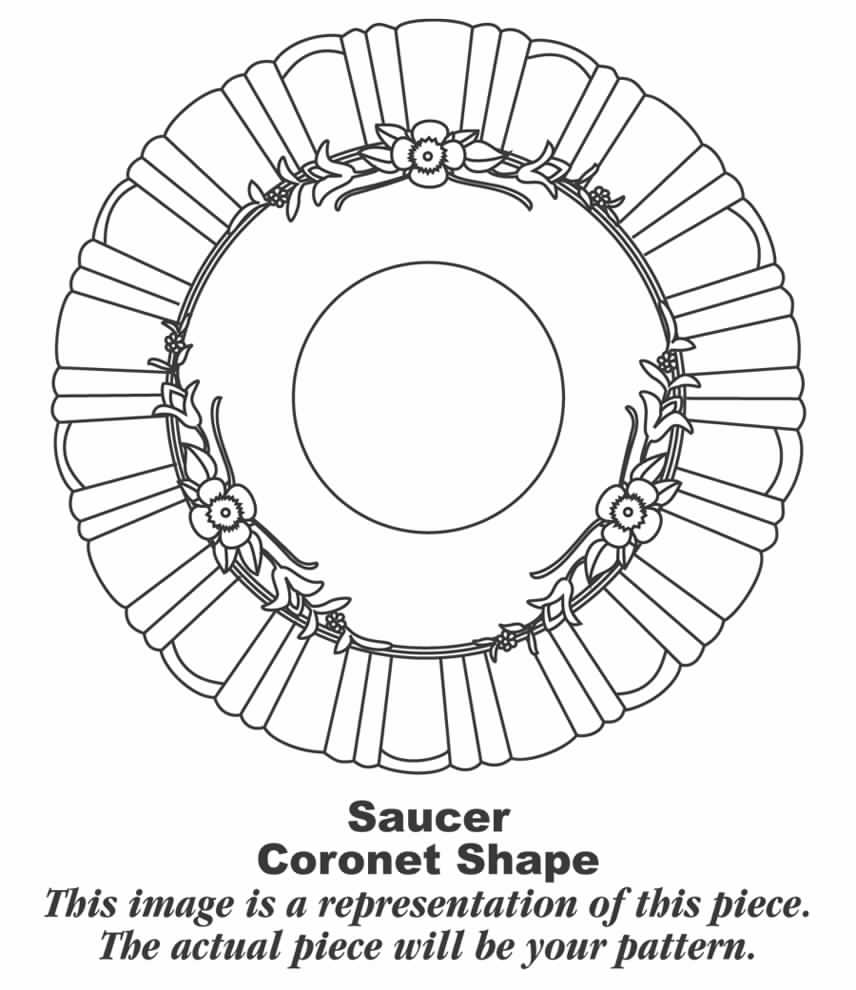 Platinum Wreath Saucer by Homer Laughlin -1
