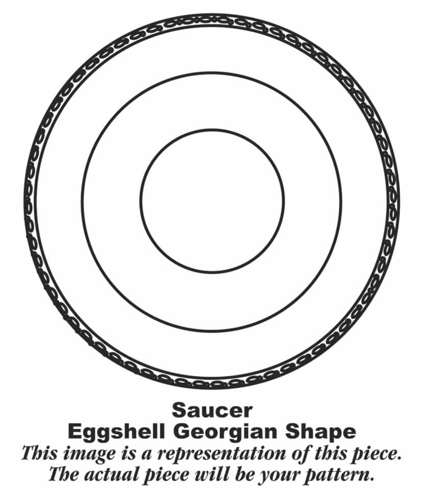 Tulip (Eggshell Georgian) Saucer by Homer Laughlin -1