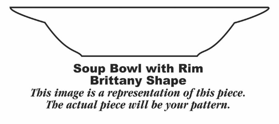 Majestic Blue Rim Soup Bowl by Homer Laughlin -1
