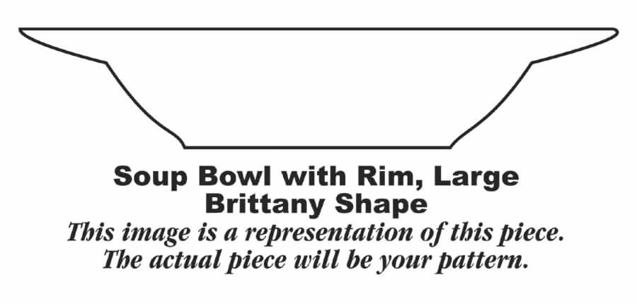 Lady Alice Large Rim Soup Bowl by Homer Laughlin -1