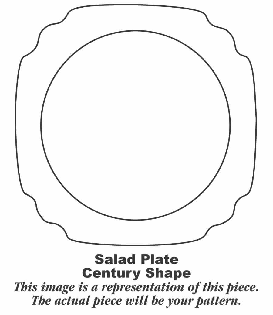 Riviera Red Salad Plate by Homer Laughlin -1