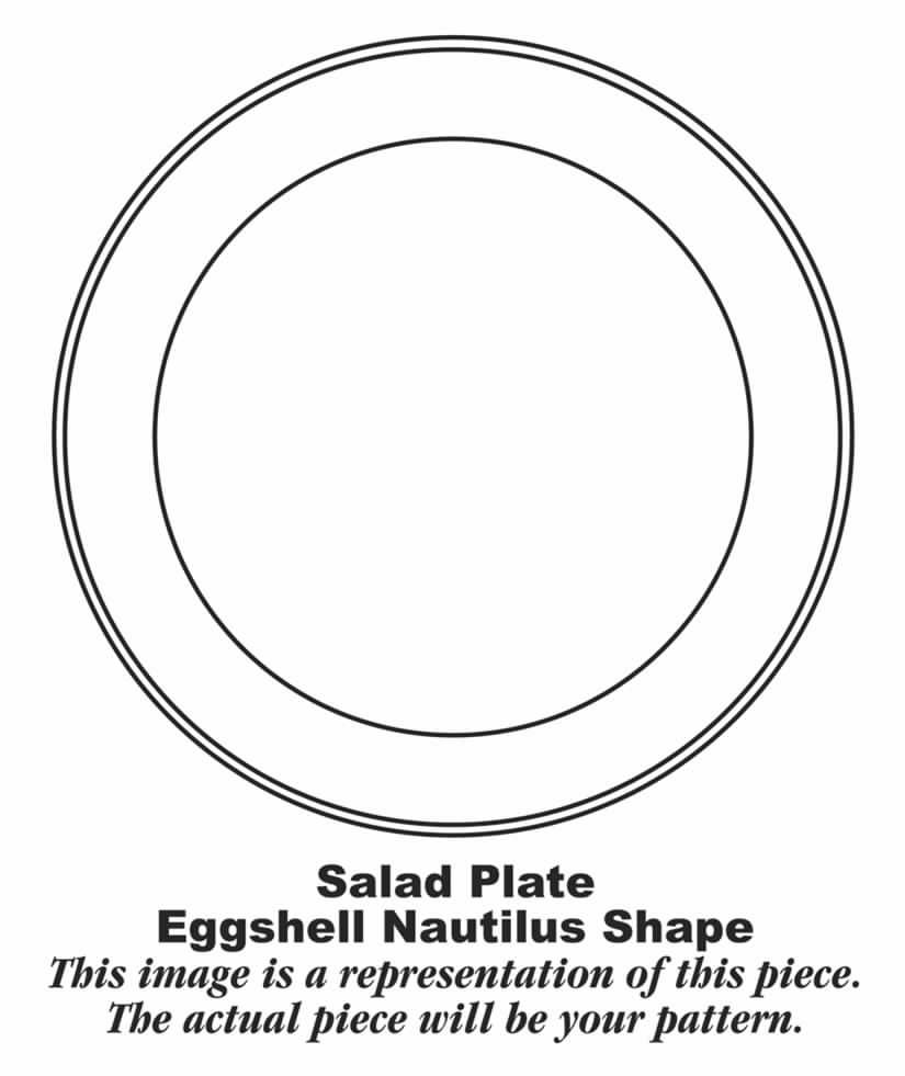 Heather Rose (Eggshell Nautilus) Salad Plate by Homer Laughlin -1