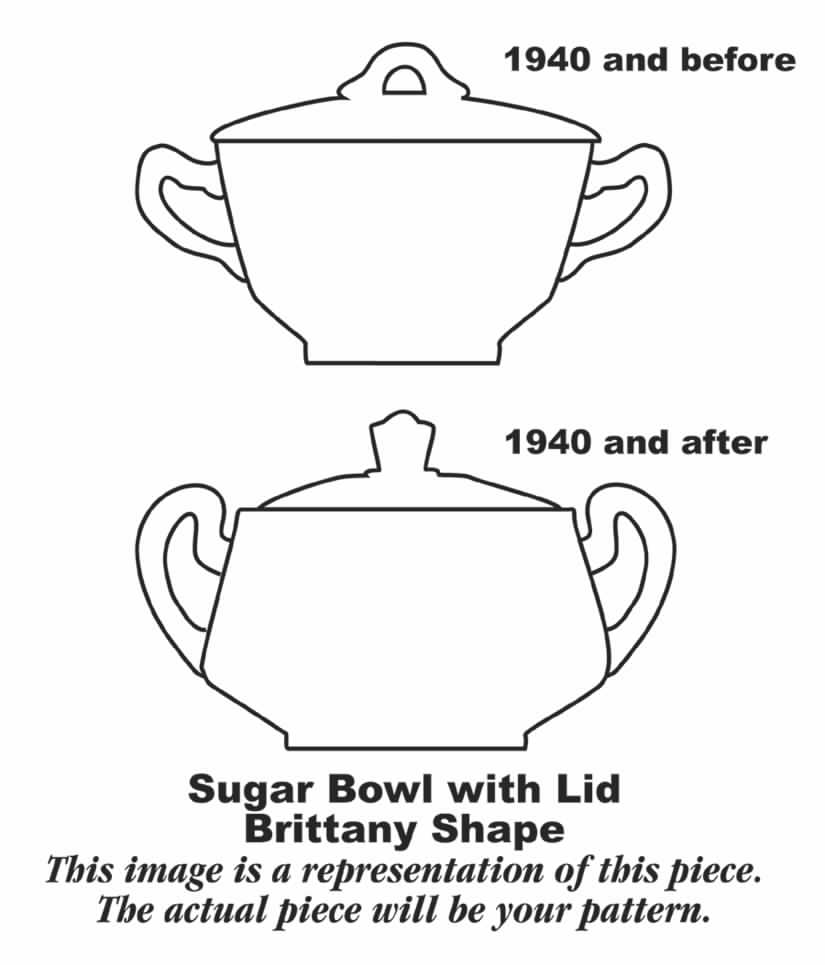 B1323 Sugar Bowl & Lid by Homer Laughlin -1