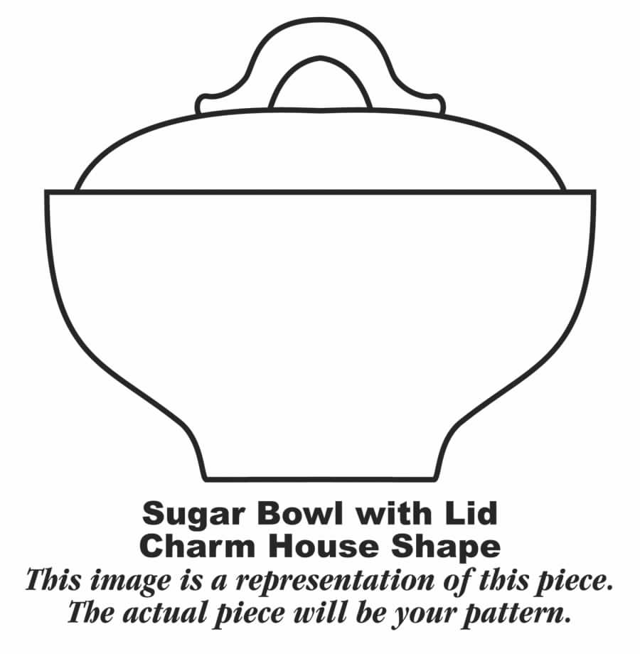 Wheat (Americana) Sugar Bowl & Lid by Homer Laughlin -1