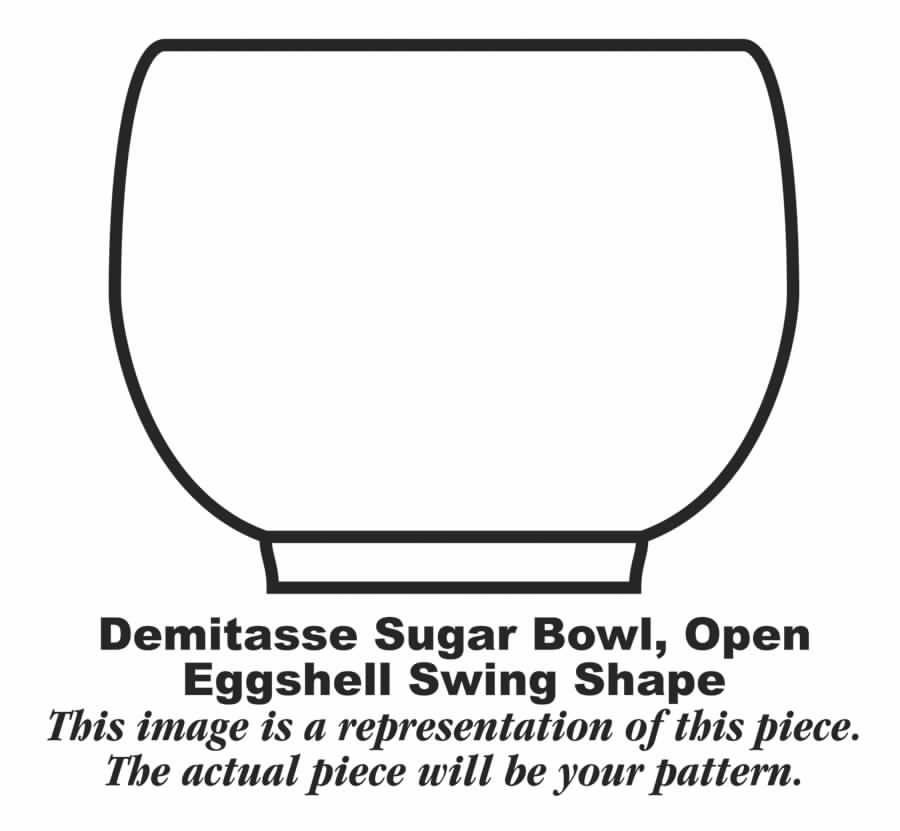 Organdy Green Mini Open Sugar Bowl by Homer Laughlin -1