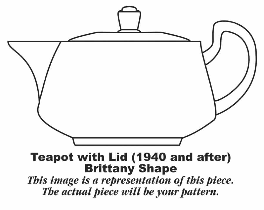 Lady Alice Teapot & Lid by Homer Laughlin -1