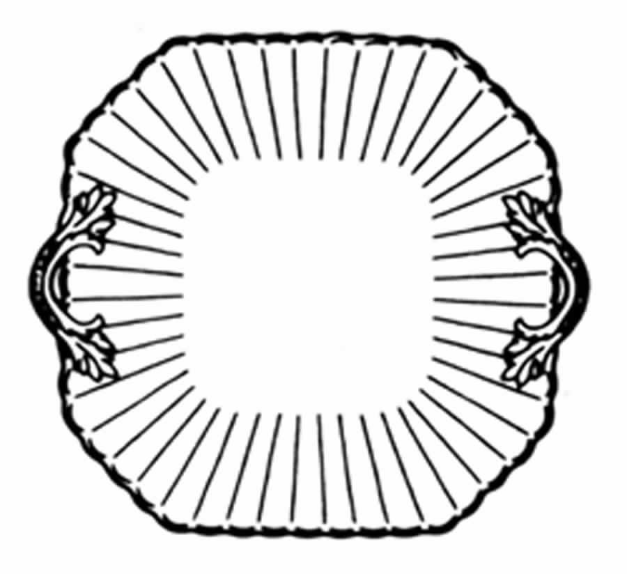 Tiara Square Handled Cake Plate by Spode-1