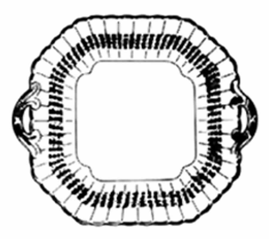 Wicker Dell Square Handled Cake Plate by Spode-1