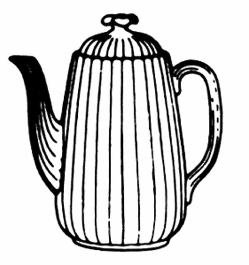 Chelsea Garden (Gold Trim) Coffee Pot & Lid by Spode-1