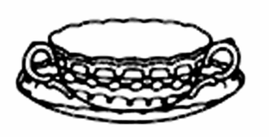 Bermuda Flowers Cream Soup Bowl & Saucer Set by Spode-1