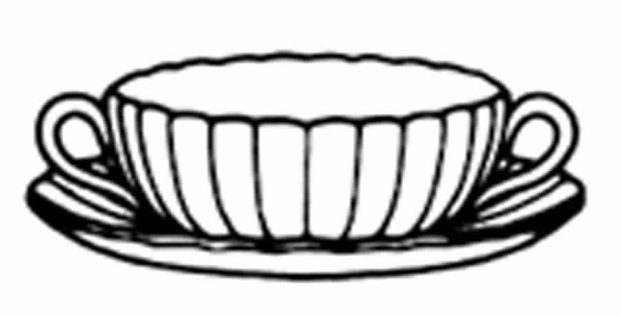 Tiara Flat Cream Soup Bowl & Saucer Set by Spode-1