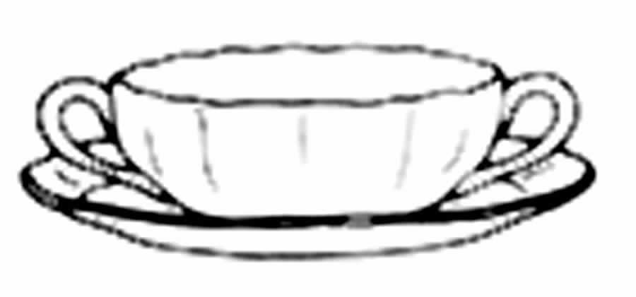 Honeywall Flat Cream Soup Bowl & Saucer Set by Spode-1