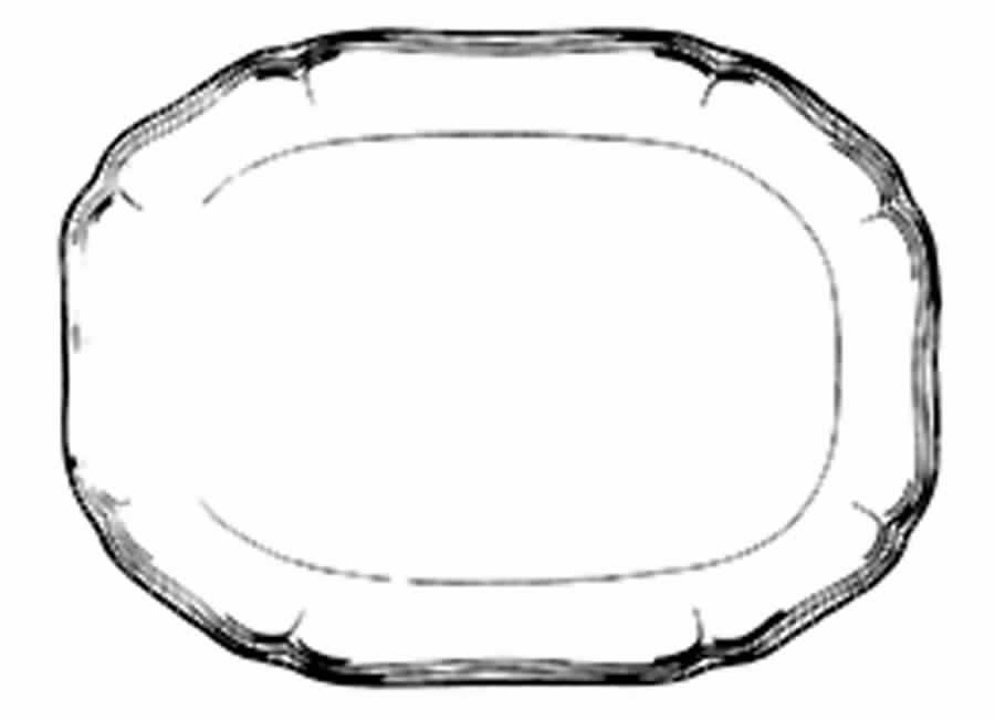 Polka Dot Blue 10" Oval Serving Platter by Spode-1