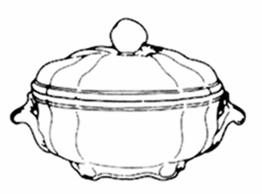 Bachelor's Button Round Covered Vegetable by Spode-1