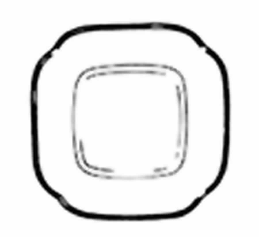 Hazel Dell Cream Square Salad Plate by Spode-1