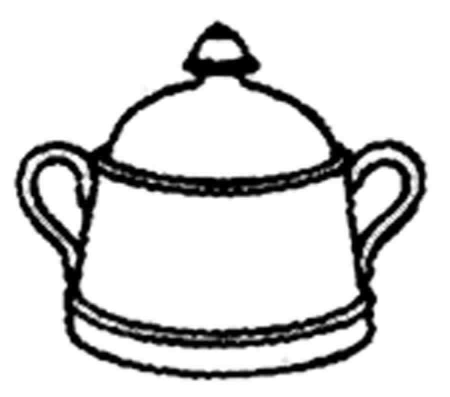 Burlington (Imperialware, Smooth) Sugar Bowl & Lid by Spode-1