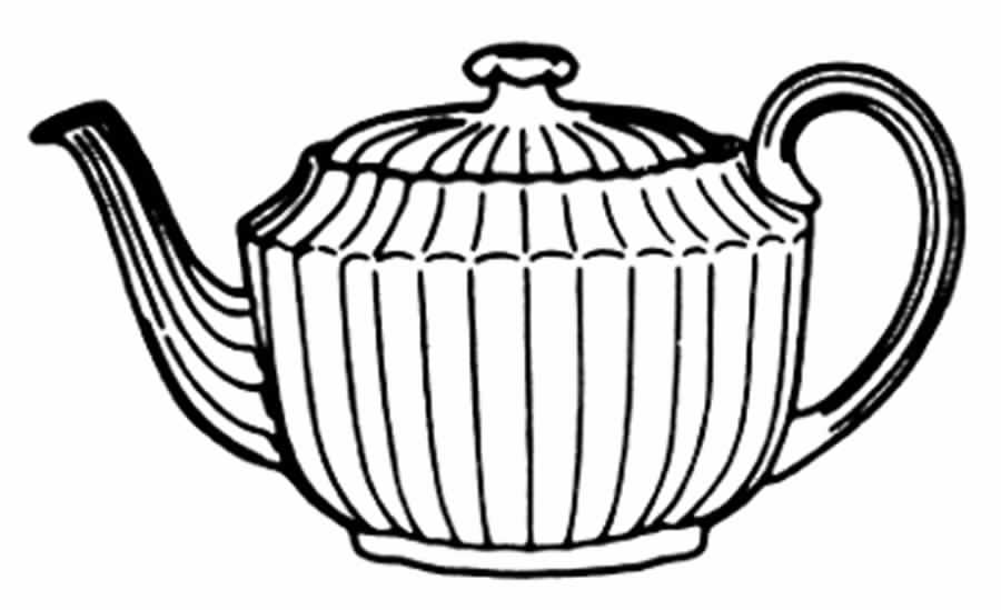 Chelsea Garden (Gold Trim) Teapot & Lid by Spode-1