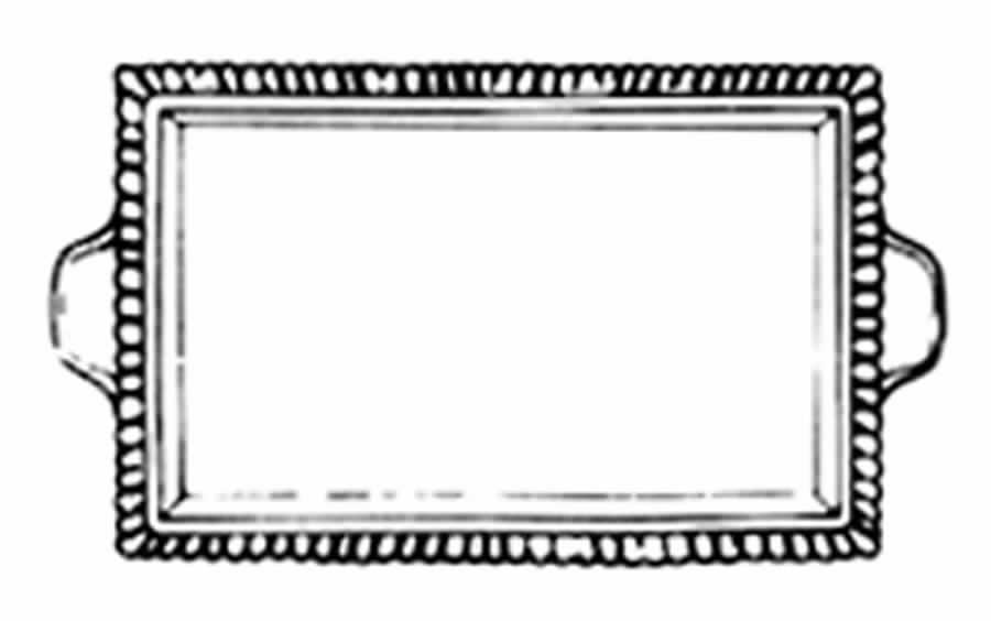 Gadroon Large Sandwich Tray by Spode-1
