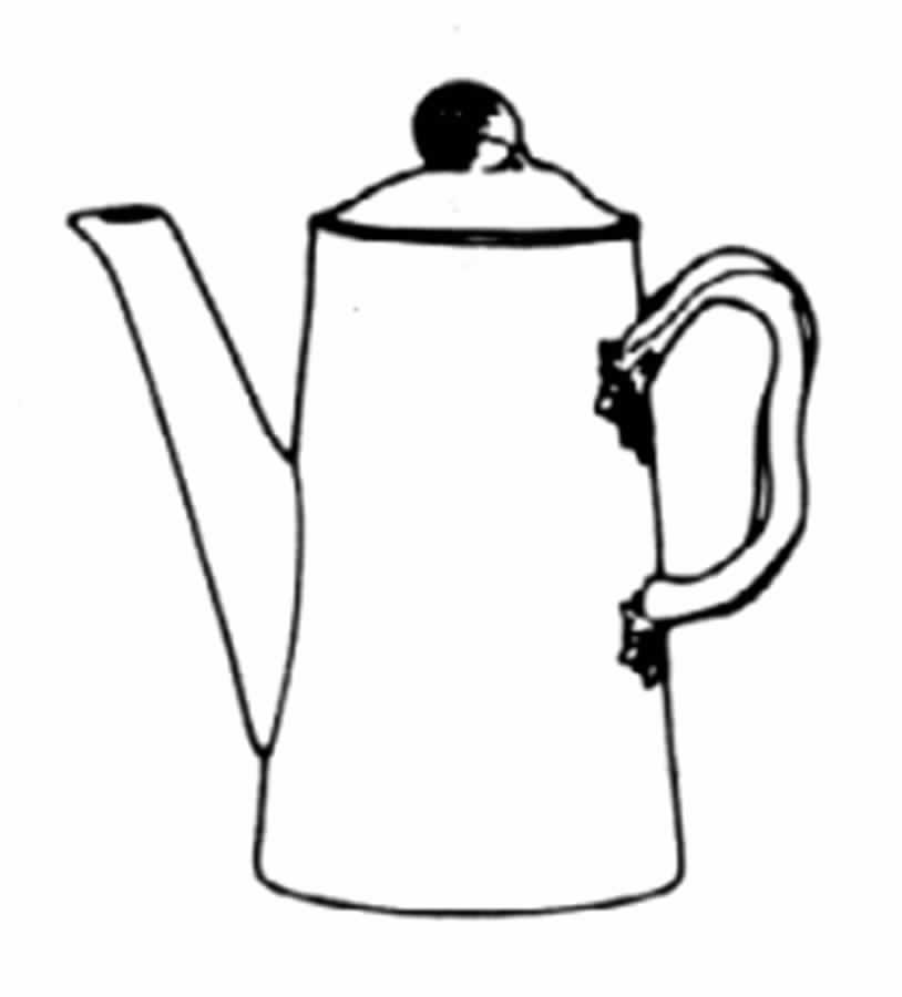 Gloucester Blue (Gold Trim and Verge) Coffee Pot & Lid by Spode-1
