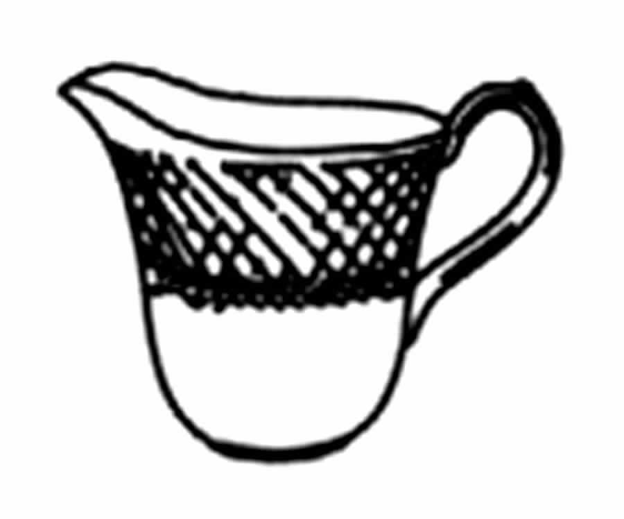 Elaine Blue (1290, Mansard) Creamer by Spode-1