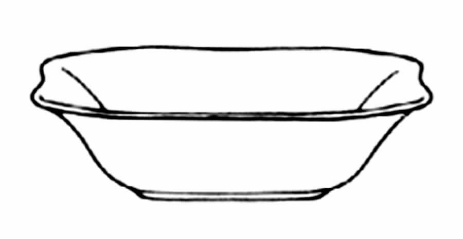 Gloucester Red (Bone) 9" Square Vegetable Bowl by Spode-1
