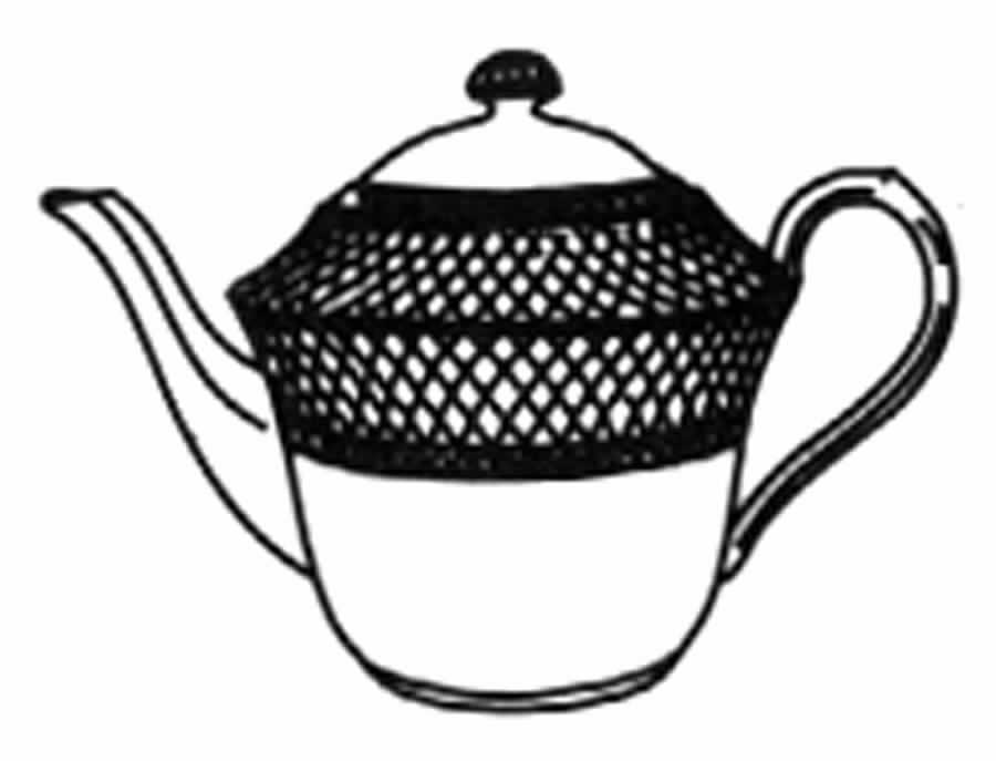 Herring Hunt (Mansard Shape) Teapot & Lid by Spode-1