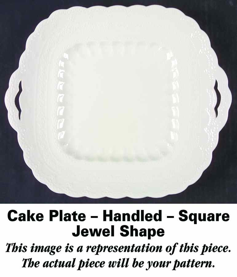 Olga Square Handled Cake Plate by Spode-1