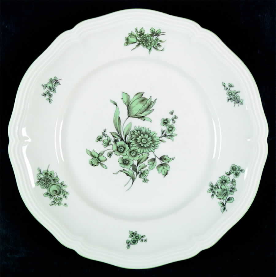 Greenbriar (Green Trim) Dinner Plate by Rosenthal - Continental-1