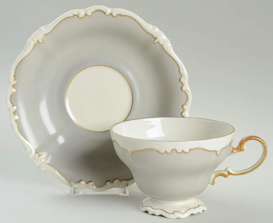 Renoir Footed Cup & Saucer Set by Rosenthal - Continental-1